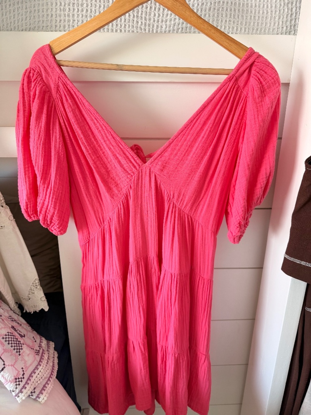 Xirena Pink tie-back dress XS